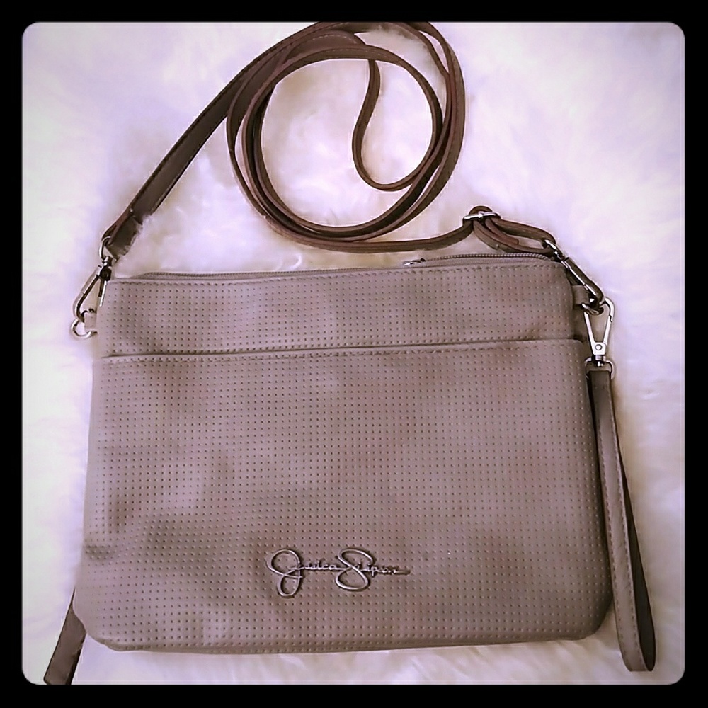 Jessica Simpson tan crossbody purse